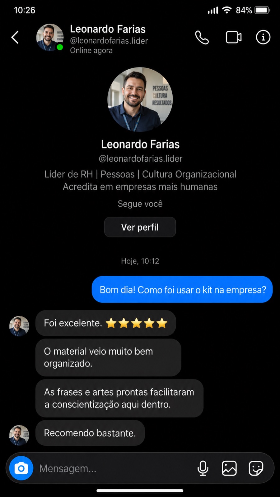 Avaliação 16 do Kit Setembro Amarelo
