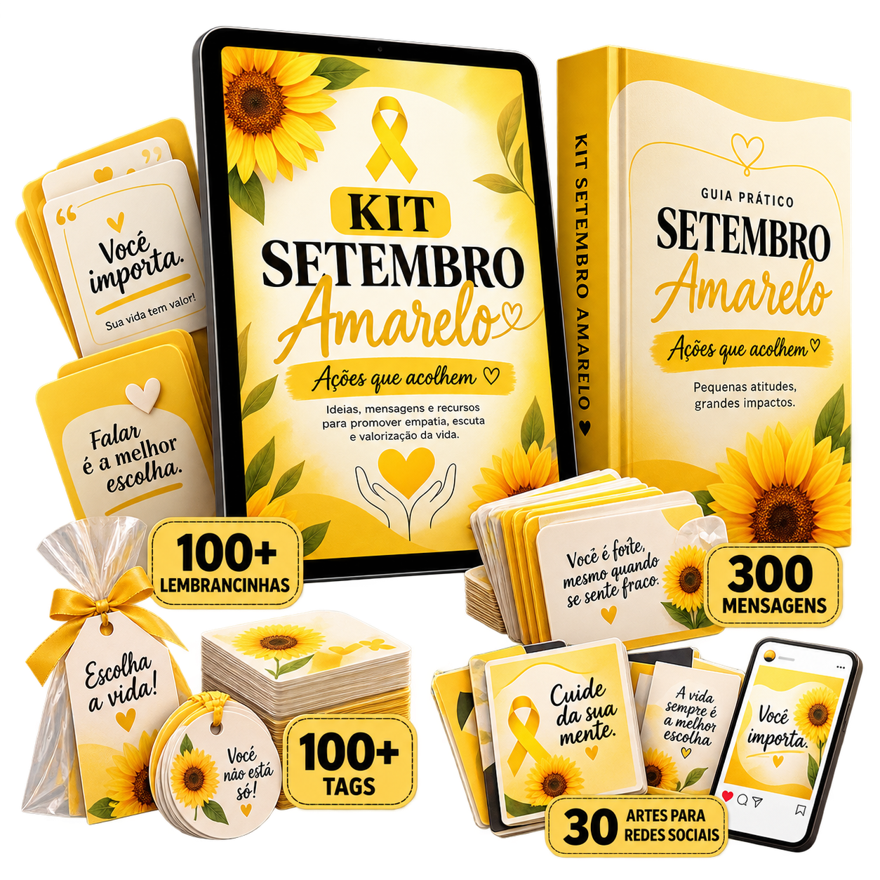 Mega Kit Setembro Amarelo